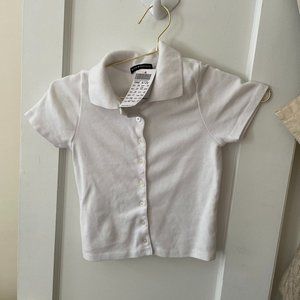 Brandy Melville Caroline Top Collared T Shirt